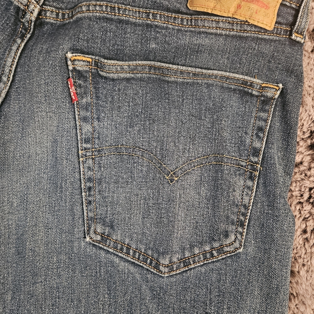 Levi's Classic Straight Blue Jeans 36×30 - Picture 6 of 8